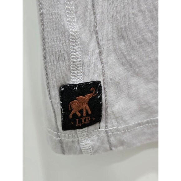 TRUNK LTD BRUCE SPRINGTEEN V-NECK GREY BAND TEE T-SHIRT TOP BORN IN USA WOMEN M - Picture 6 of 9